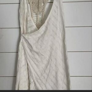 Free People Cream Mini Dress